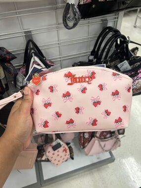 Juicy Couture Pink Strawberry Print Wristlet